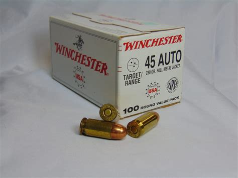 45 acp ammo metal box|230 gr 45 cal bullets.